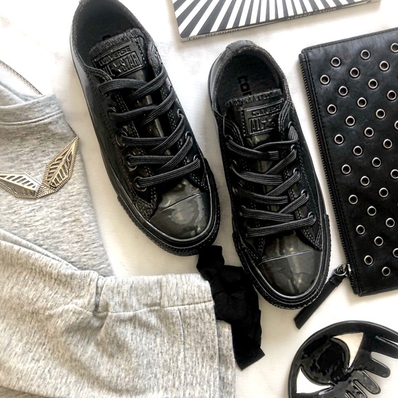 Converse Shoes - Converse Black/Gray Rubber Waterproof Sneakers